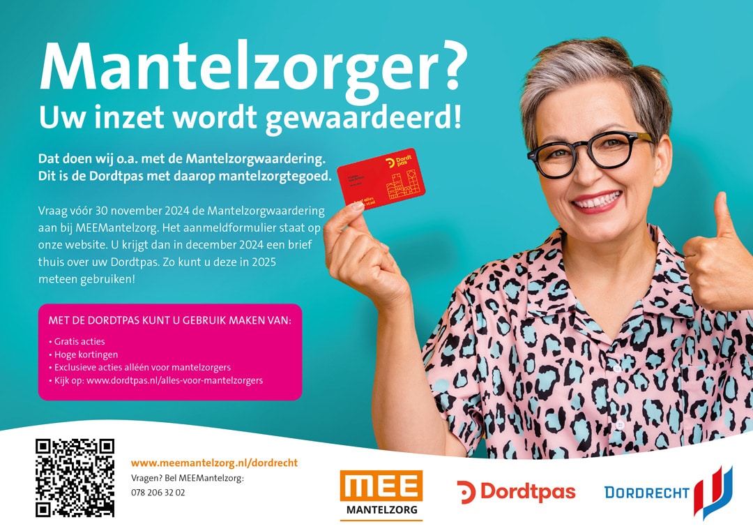 Mantelzorgwaardering 2025 Dordrecht