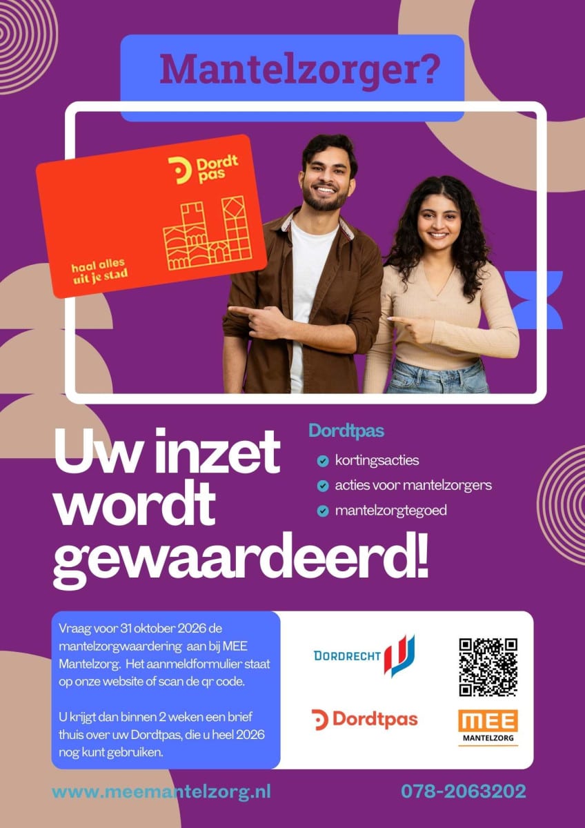 Mantelzorgwaardering 2026 Dordrecht